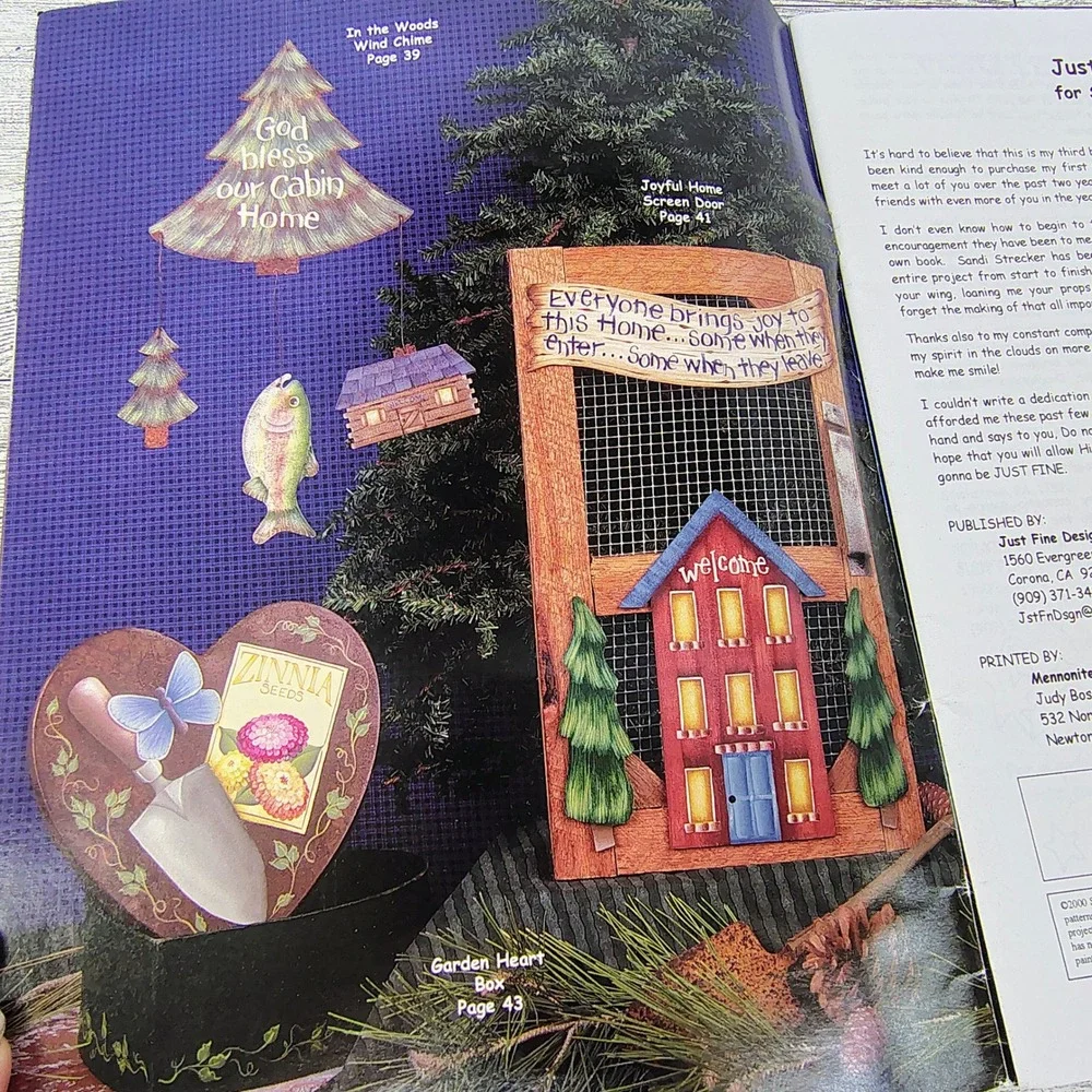 Just Some Things Summer and Spring 2000 Tole Painting Y2k Pattern Book Patriotic